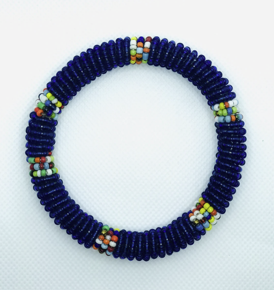 Round Maasai bracelets, 3 pcs