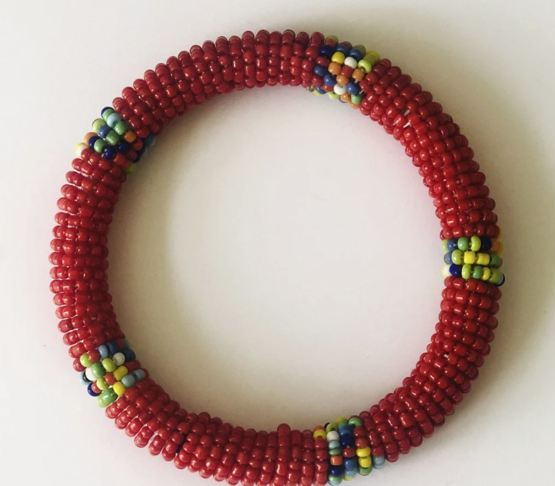 Round Maasai bracelets, 3 pcs