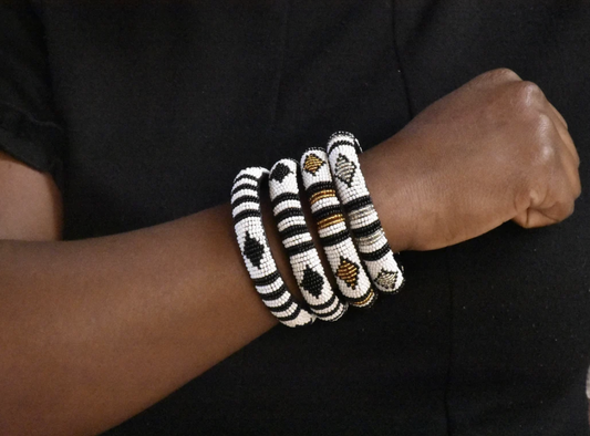 African design bracelets, Black & White