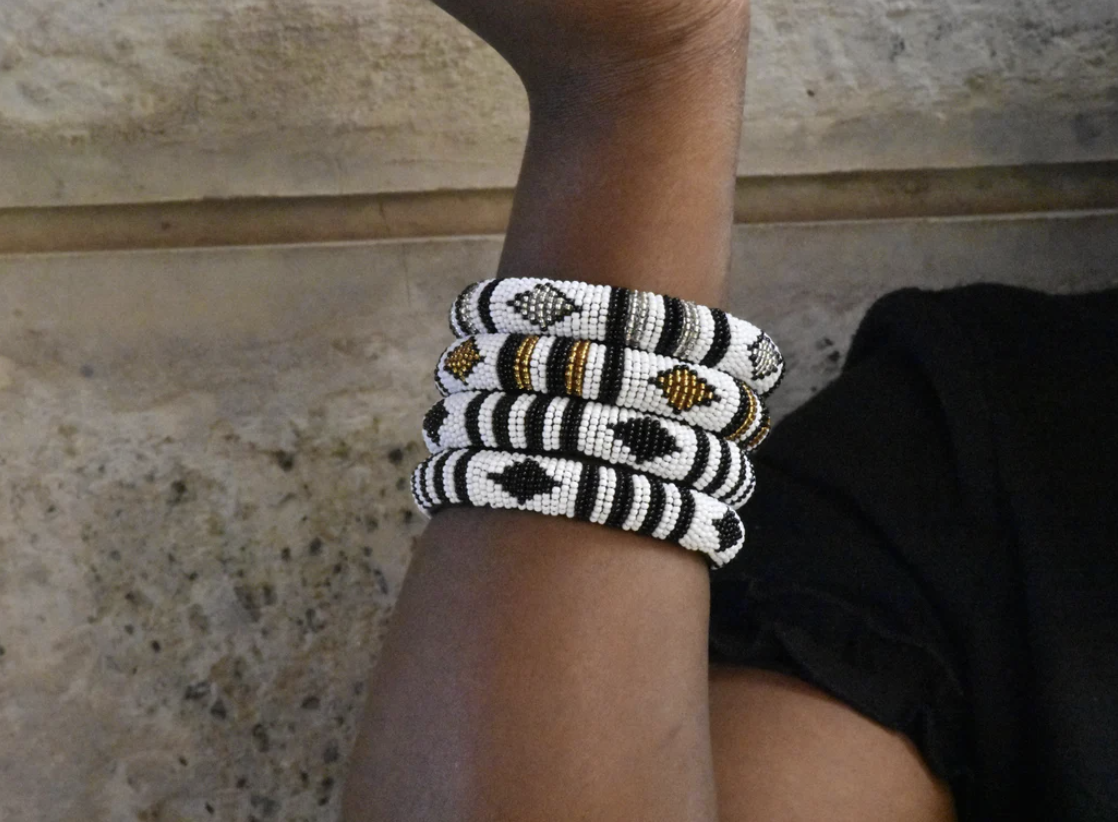 African design bracelets, Black & White