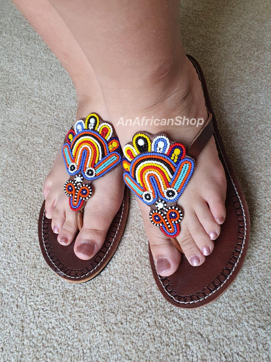 African Maasai Sandals, A115