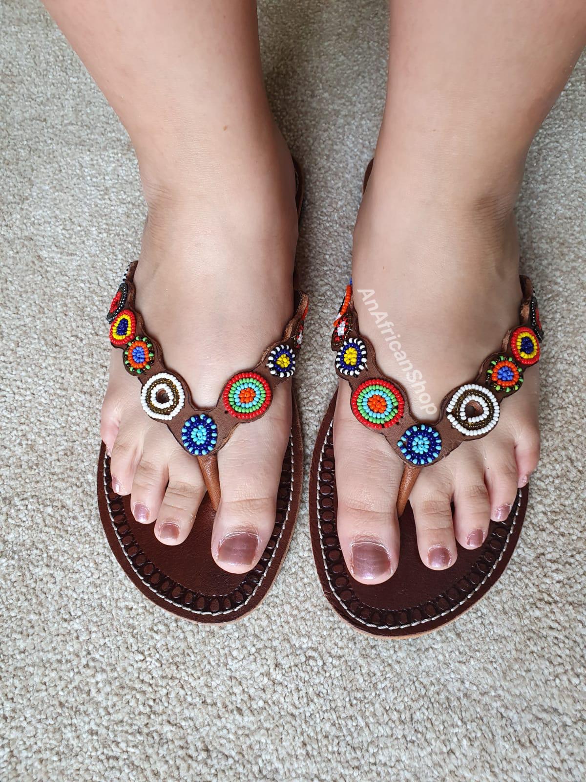 African Maasai sandals, A117