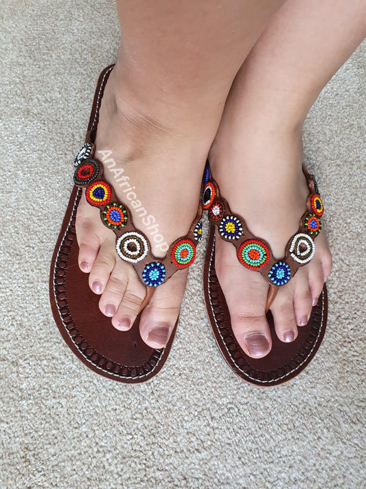 African Maasai sandals, A117