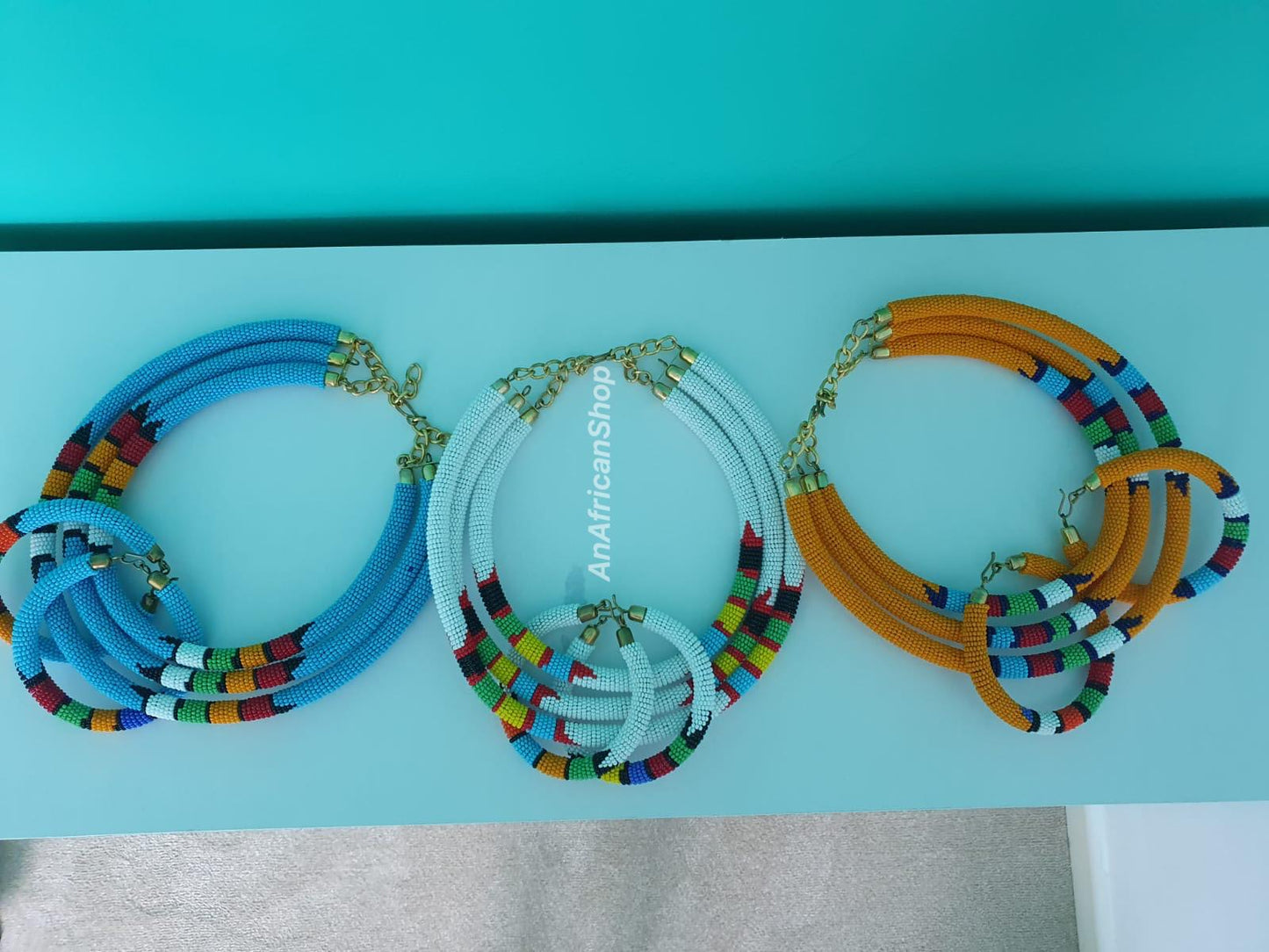 3 Sets, Necklace & Bracelets